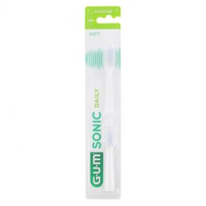 GUM - Sonic daily soft recharge - 2x têtes blanche