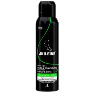 Akileïne - Spray 3 en 1 pieds & chaussures 8H - 150ml