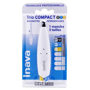 Inava - Trio compact brossettes interdentaires 0-1-2