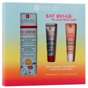 Erborian - CC Crème doré + CC Eye doré + Skin Hero - 15 + 3 + 5ml