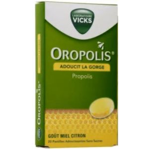 Vicks - Oropolis Adoucit la gorge - 20 pastilles