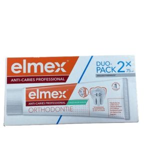 Elmex - Dentifrice anti caries orthodontie - 2x75ml