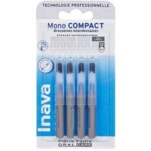 Inava - Mono compact brossettes interdentaires 2.6mm Iso7 - 4 brossettes