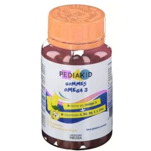 Pediakid Gommes Omega 3 - 60 gommes citron